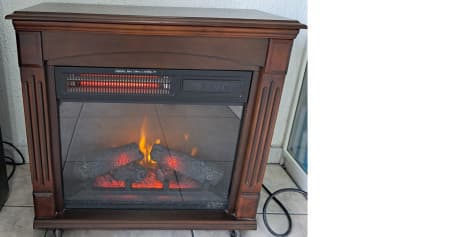 Lareira Elétrica (Marrom)