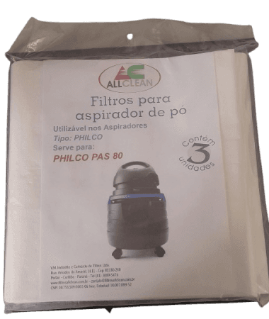 Sacos Descartáveis Philco PAS80 - Kit com 3 Unidades